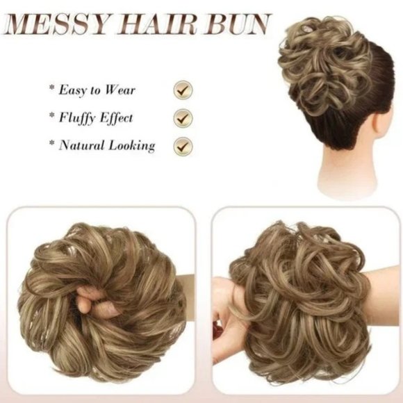 'JUVA~BUN' HAIR WRAP STYLE 'MESSY BUN' - Picture 13 of 16